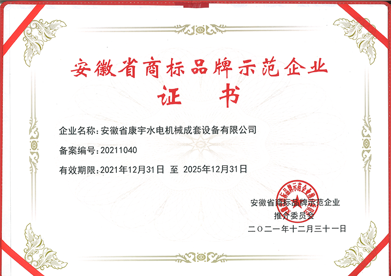 安徽省商標(biāo)品牌示范企... 